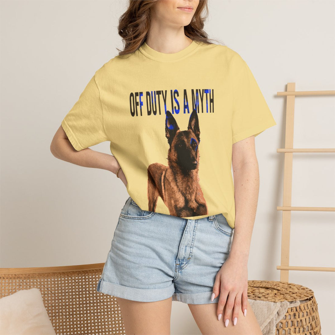 Butter — Lifestyle | Belgian Malinois 'Off Duty Is A Myth' Garment-Dyed Tee