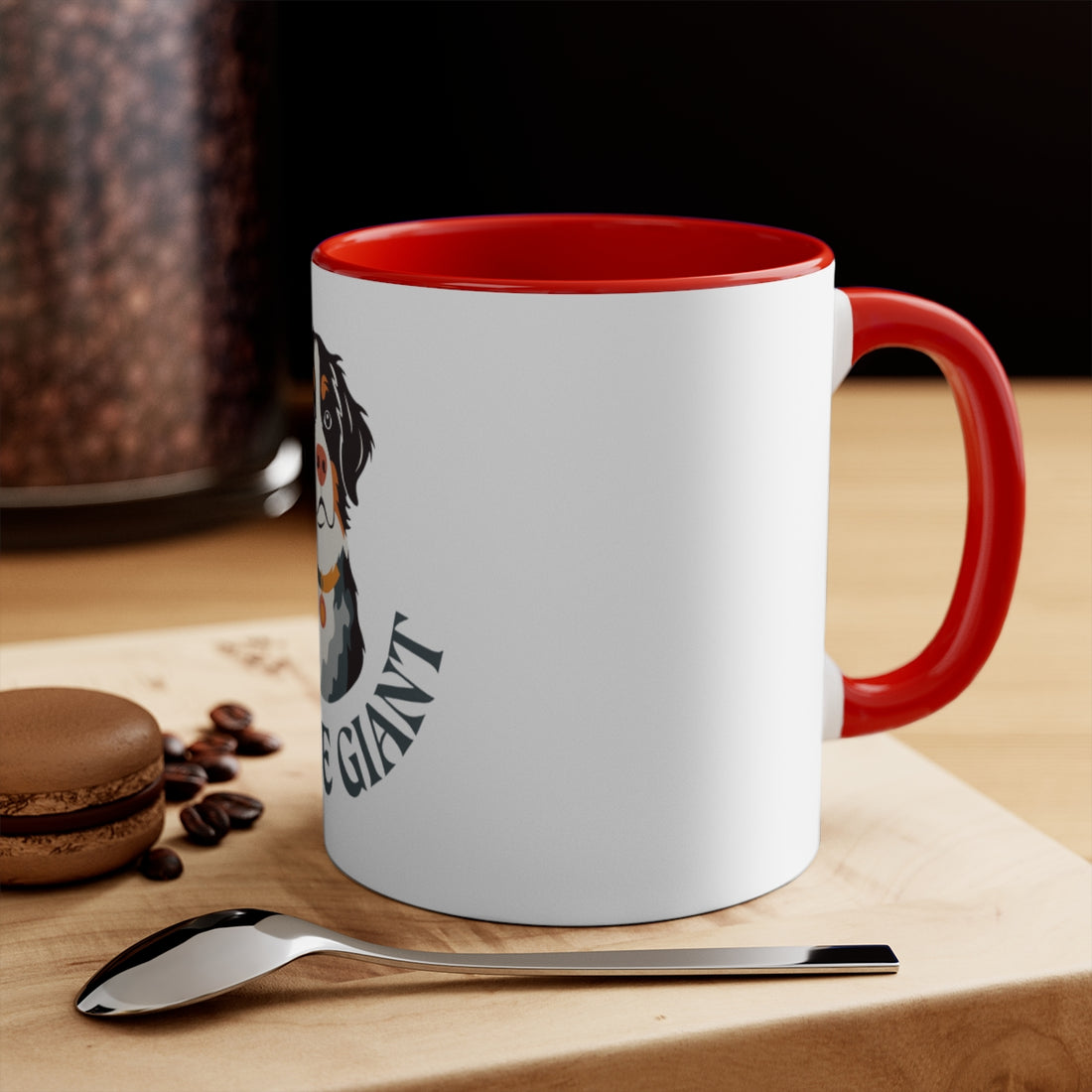 Red — Lifestyle | Bernese Mountain Dog Bernese Gentle Giant Accent Mug