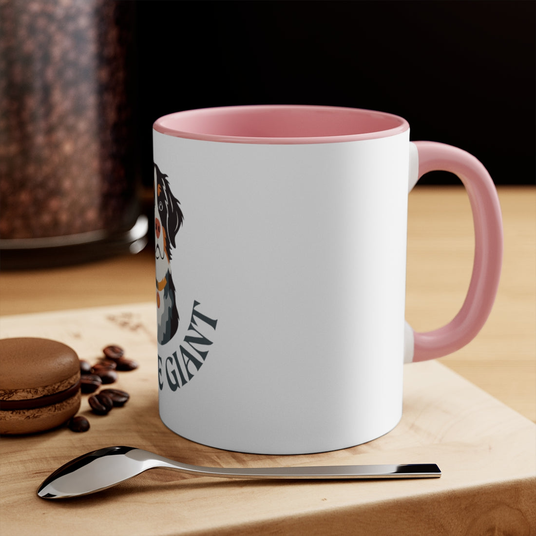 Pink — Lifestyle | Bernese Mountain Dog Bernese Gentle Giant Accent Mug