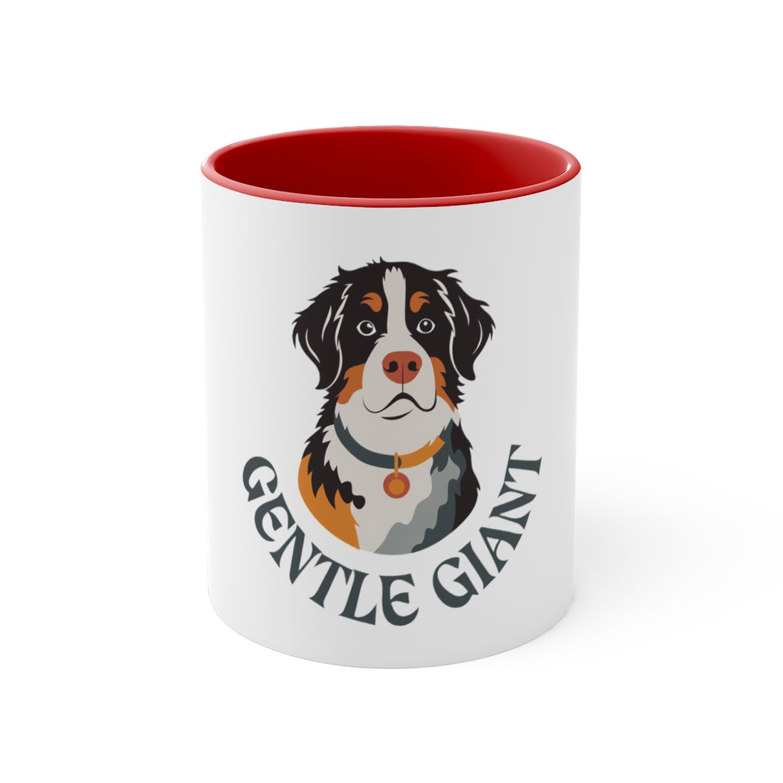 Red — Front | Bernese Mountain Dog Bernese Gentle Giant Accent Mug