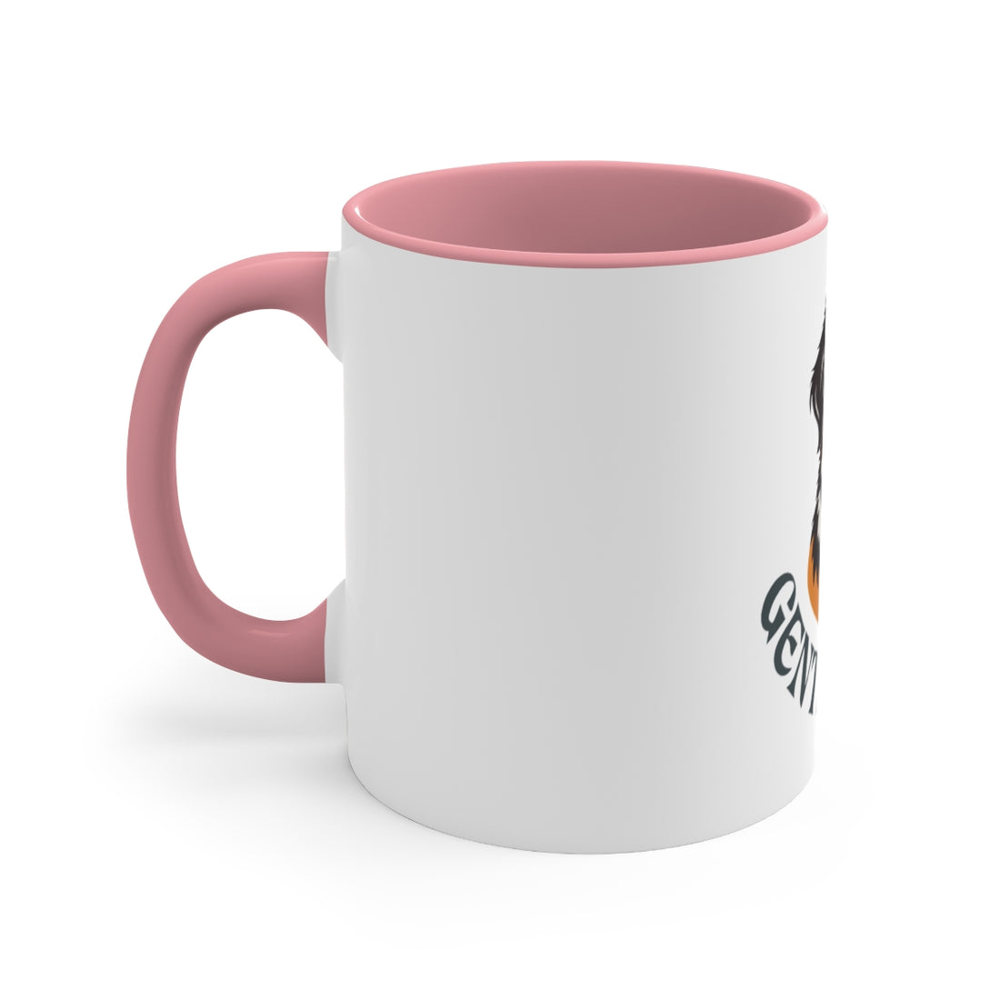 Pink — Left side | Bernese Mountain Dog Bernese Gentle Giant Accent Mug