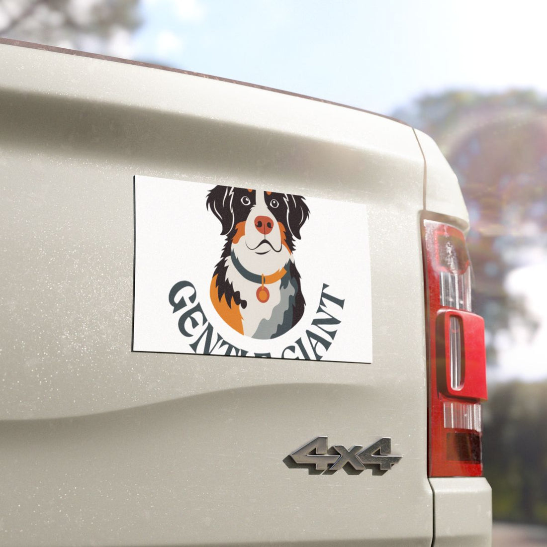 7.5'' × 4.5'' — Detail | Bernese Mountain Dog Bernese Gentle Giant Car Magnet