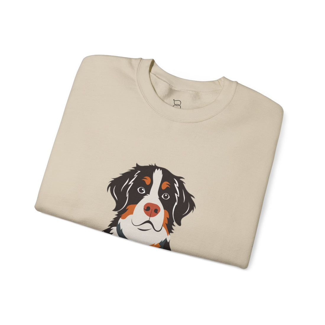 Sand — Folded | Bernese Mountain Dog "Gentle Giant" Crewneck Sweatshirt