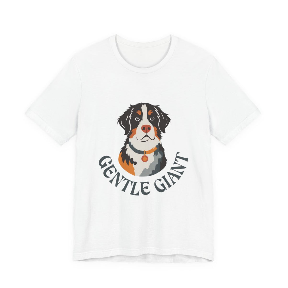 White — Front | Bernese Mountain Dog Gentle Giant Men's Tee