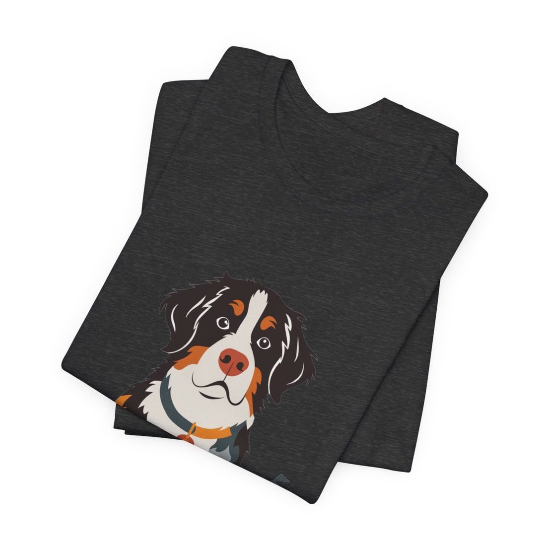 Dark Grey Heather — Folded | Bernese Mountain Dog Gentle Giant Men's Tee