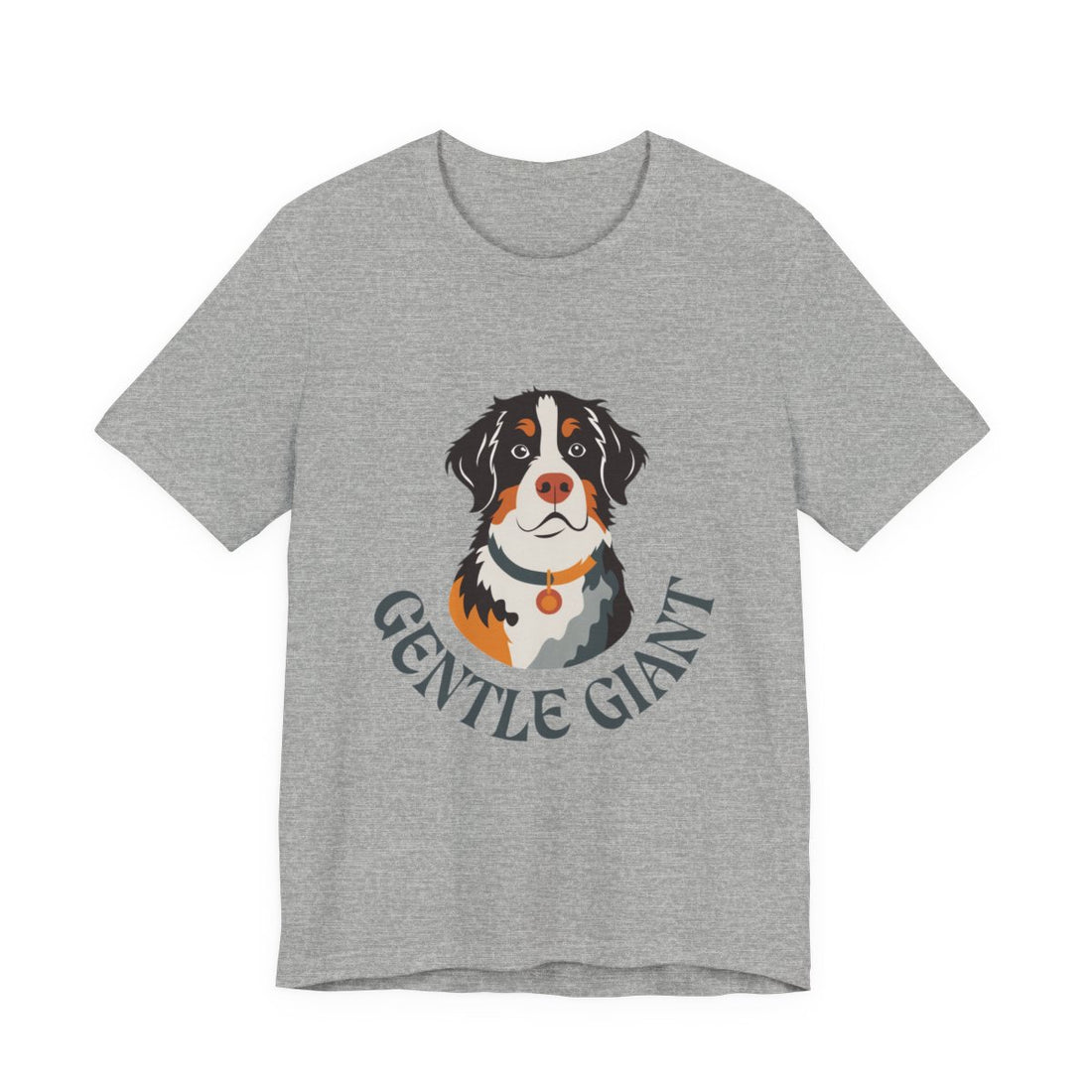Athletic Heather — Front | Bernese Mountain Dog Gentle Giant Men's Tee