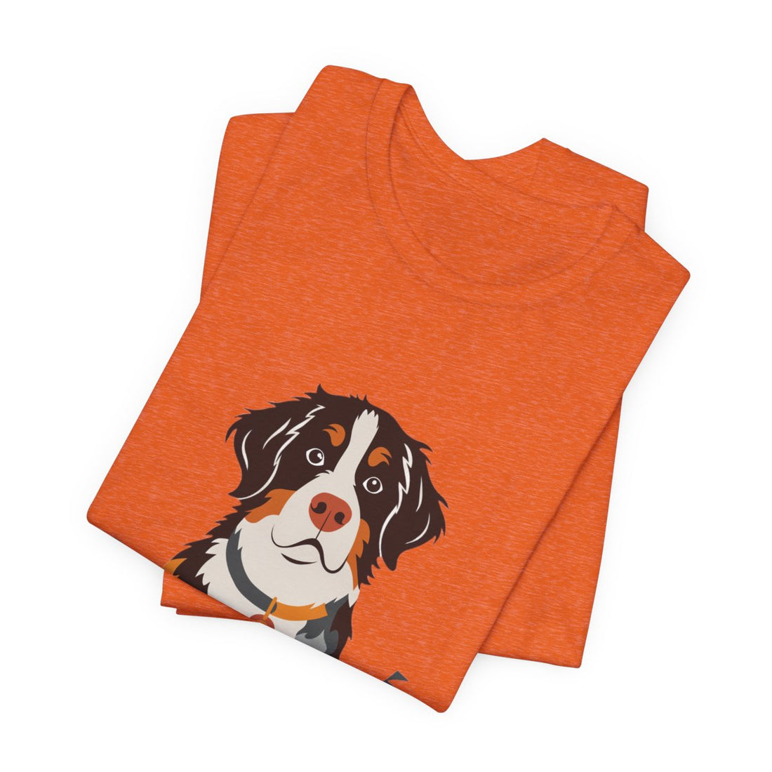 Heather Orange — Folded | Bernese Mountain Dog Gentle Giant Men's Tee