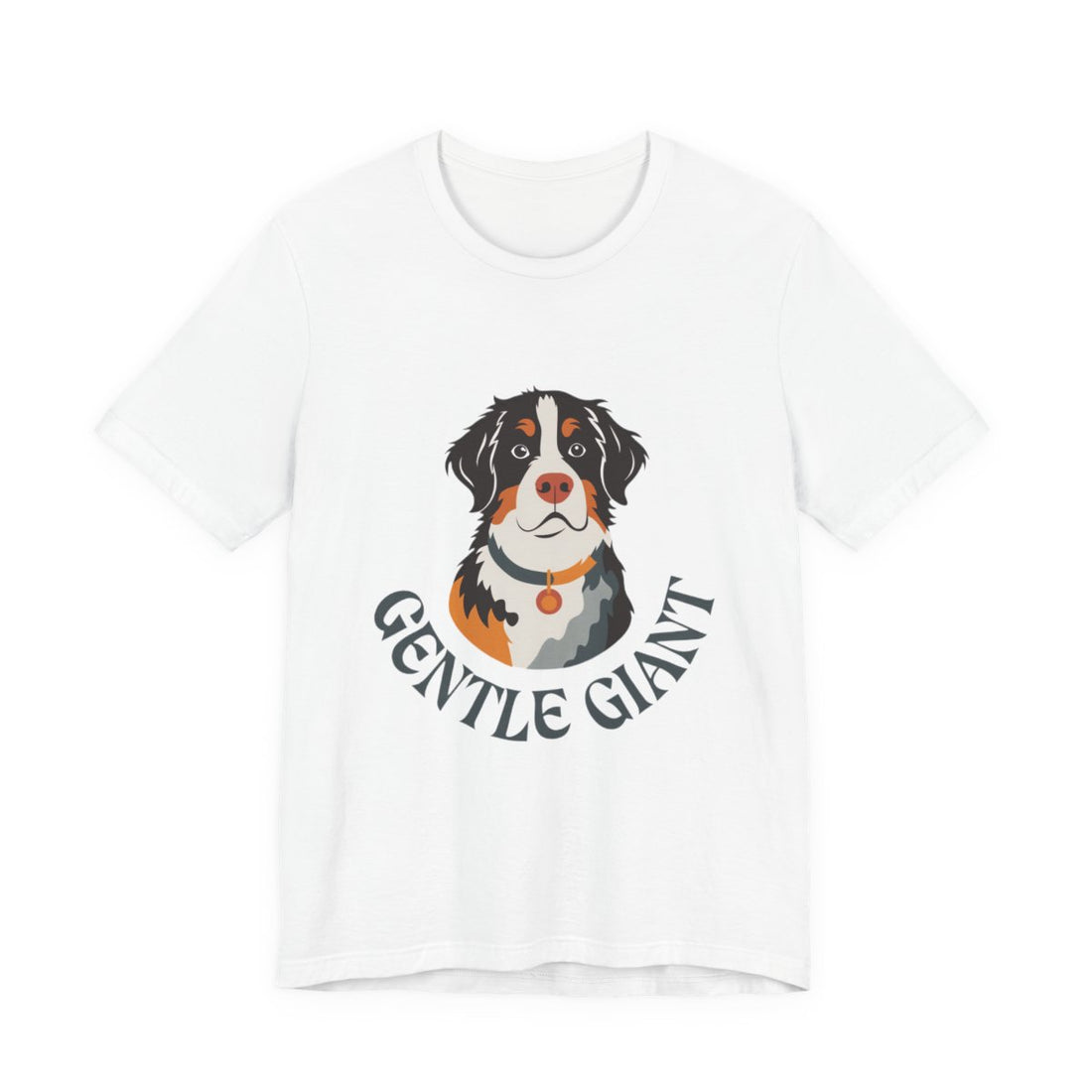 White — Front | Bernese Mountain Dog Gentle Giant Men's Tee