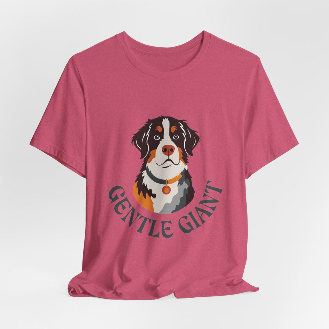Heather Raspberry — Hanging | Bernese Mountain Dog Gentle Giant Men's Tee