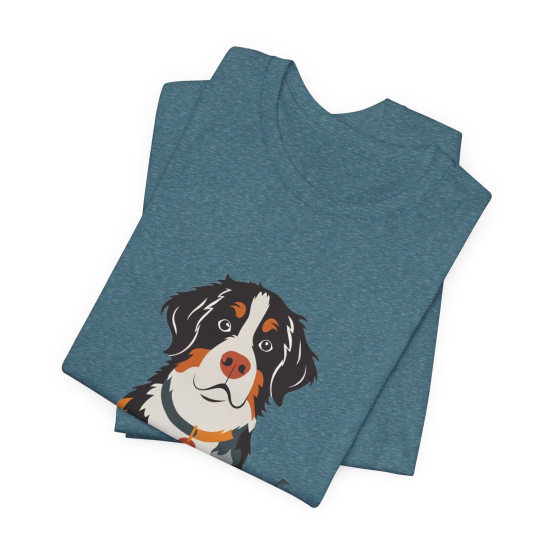 Heather Deep Teal — Folded | Bernese Mountain Dog Gentle Giant Men's Tee