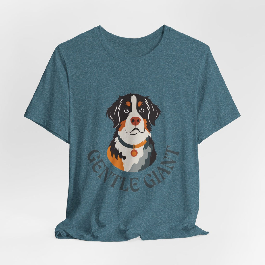 Heather Deep Teal — Hanging | Bernese Mountain Dog Gentle Giant Men's Tee
