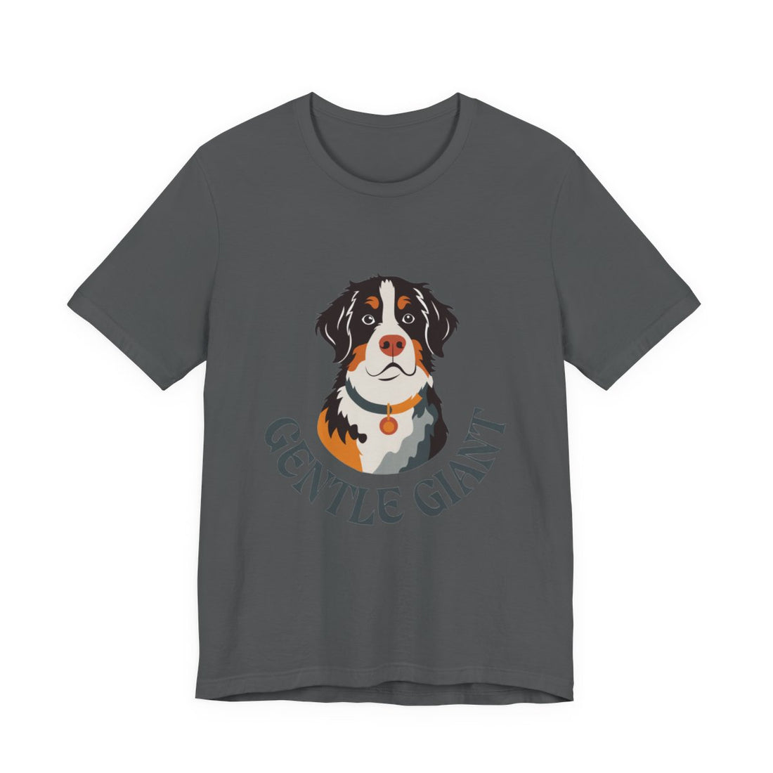 Asphalt — Front | Bernese Mountain Dog Gentle Giant Men's Tee