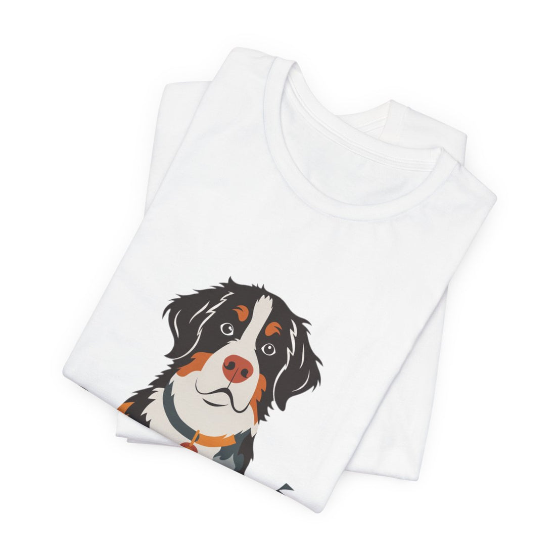 White — Folded | Bernese Mountain Dog Gentle Giant Men's Tee