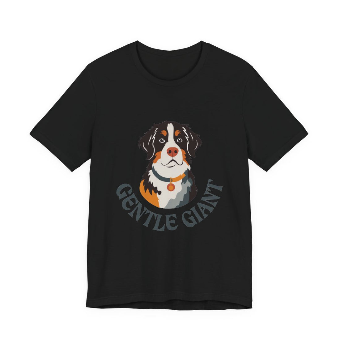 Black — Front | Bernese Mountain Dog Gentle Giant Men's Tee