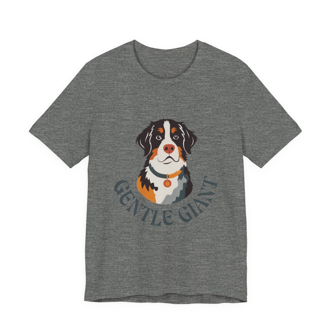 Deep Heather — Front | Bernese Mountain Dog Gentle Giant Men's Tee