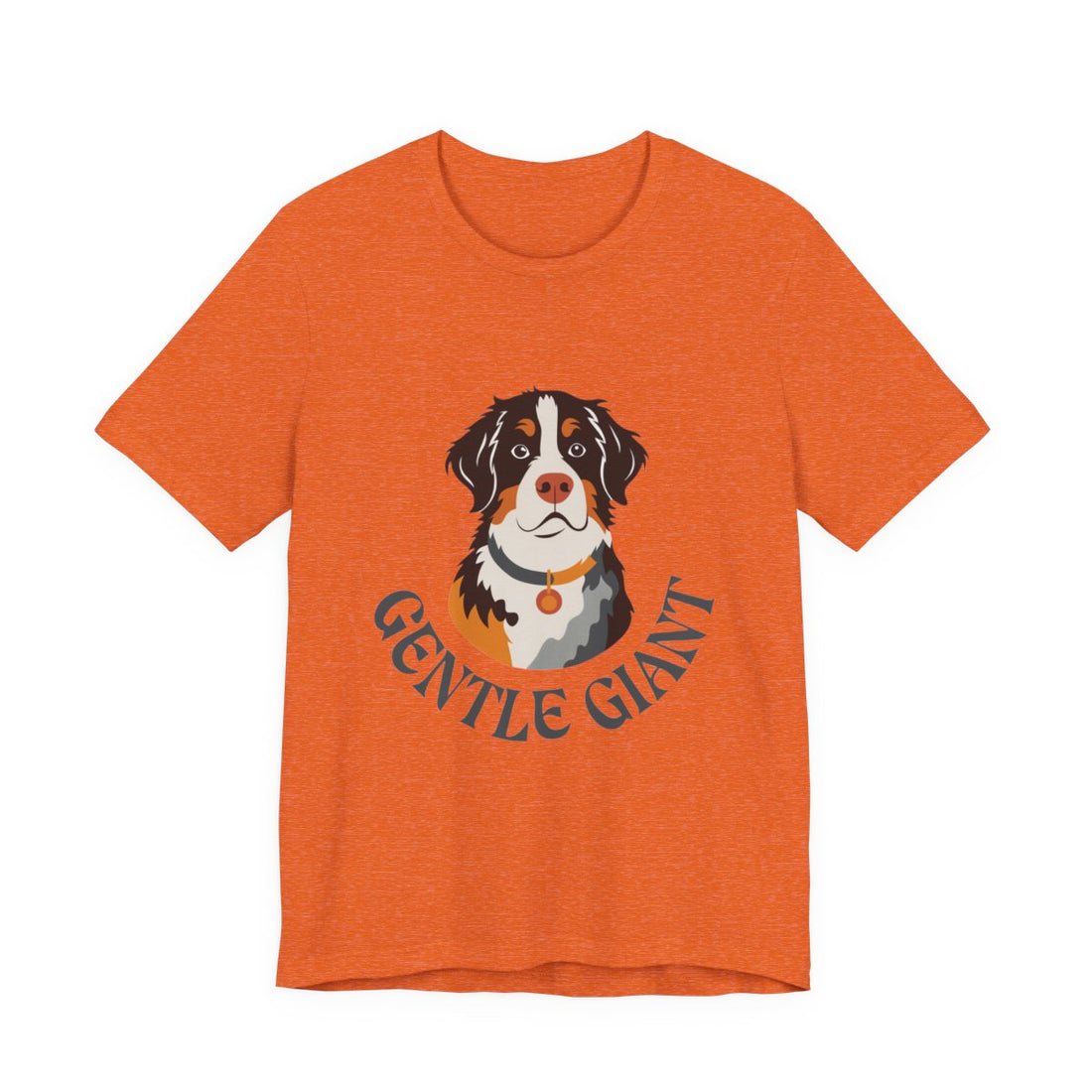 Heather Orange — Front | Bernese Mountain Dog Gentle Giant Men's Tee