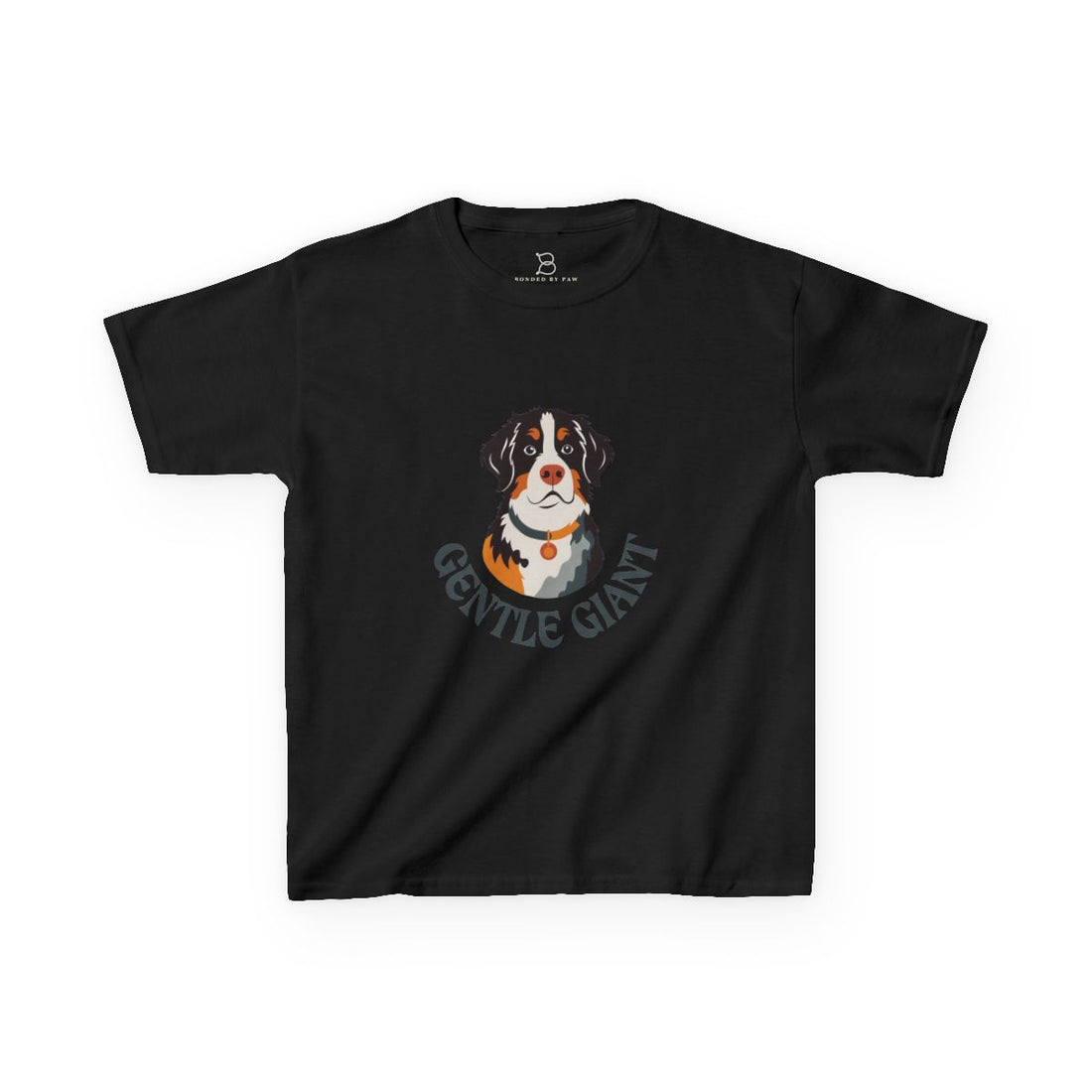 Black — Front | Bernese Mountain Dog Kids Tee — Gentle Giant