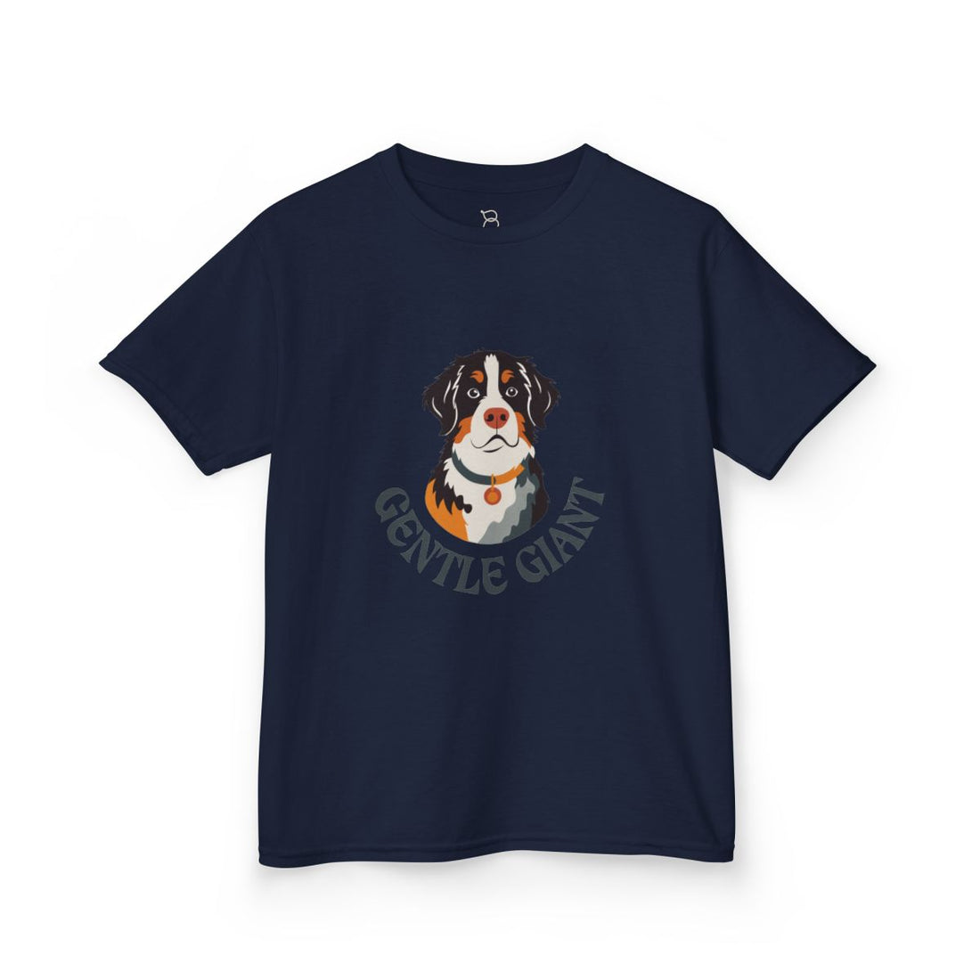 Navy — Front | Bernese Mountain Dog Kids Tee — Gentle Giant