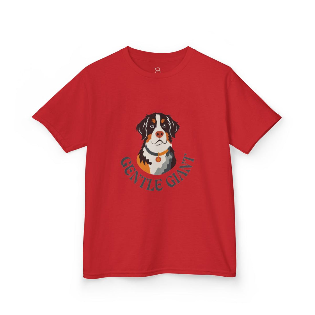 Red — Front | Bernese Mountain Dog Kids Tee — Gentle Giant