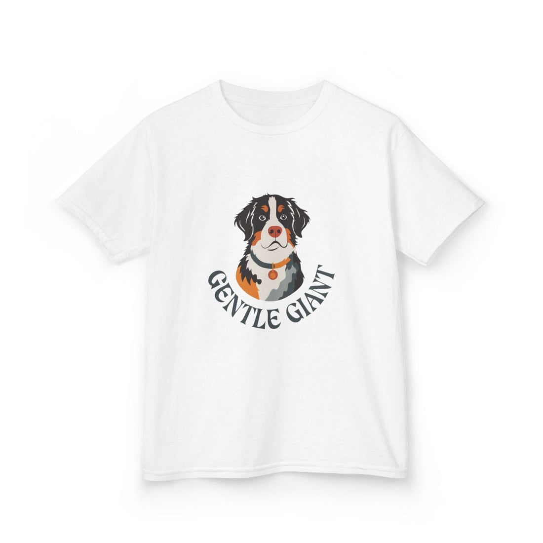 White — Front | Bernese Mountain Dog Kids Tee — Gentle Giant