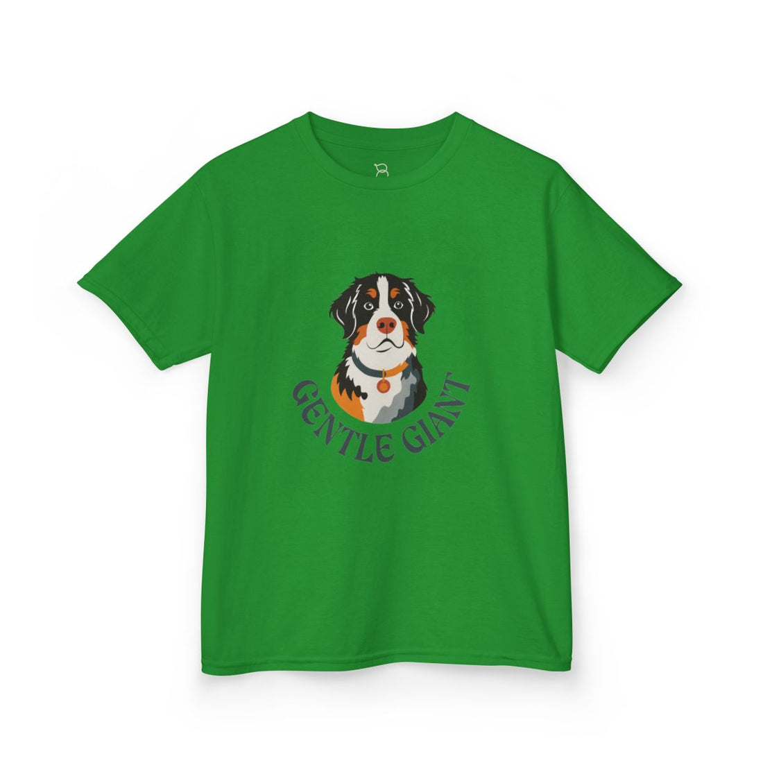 Irish Green — Front | Bernese Mountain Dog Kids Tee — Gentle Giant