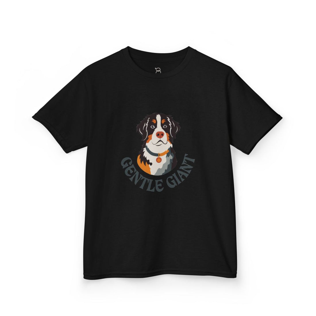 Black — Front | Bernese Mountain Dog Kids Tee — Gentle Giant