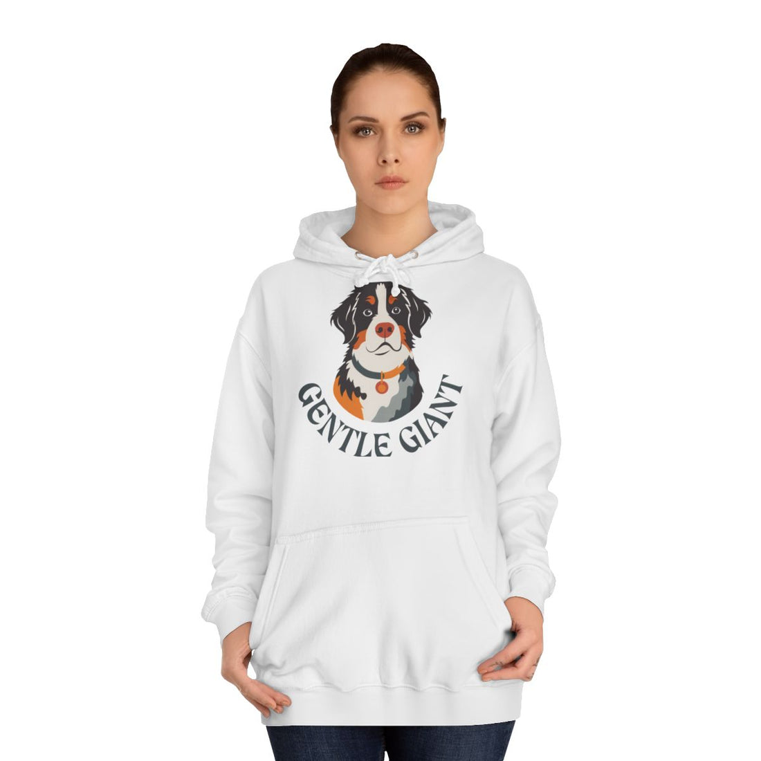 Arctic White — Lifestyle | Bernese Mountain Dog — The Gentle Giant Hoodie