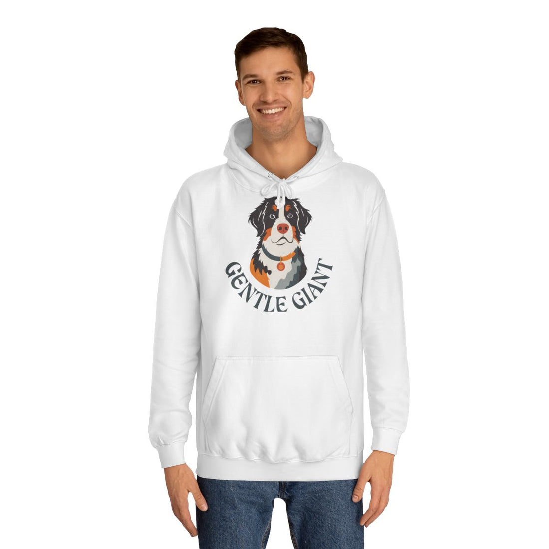 Arctic White — Lifestyle | Bernese Mountain Dog — The Gentle Giant Hoodie