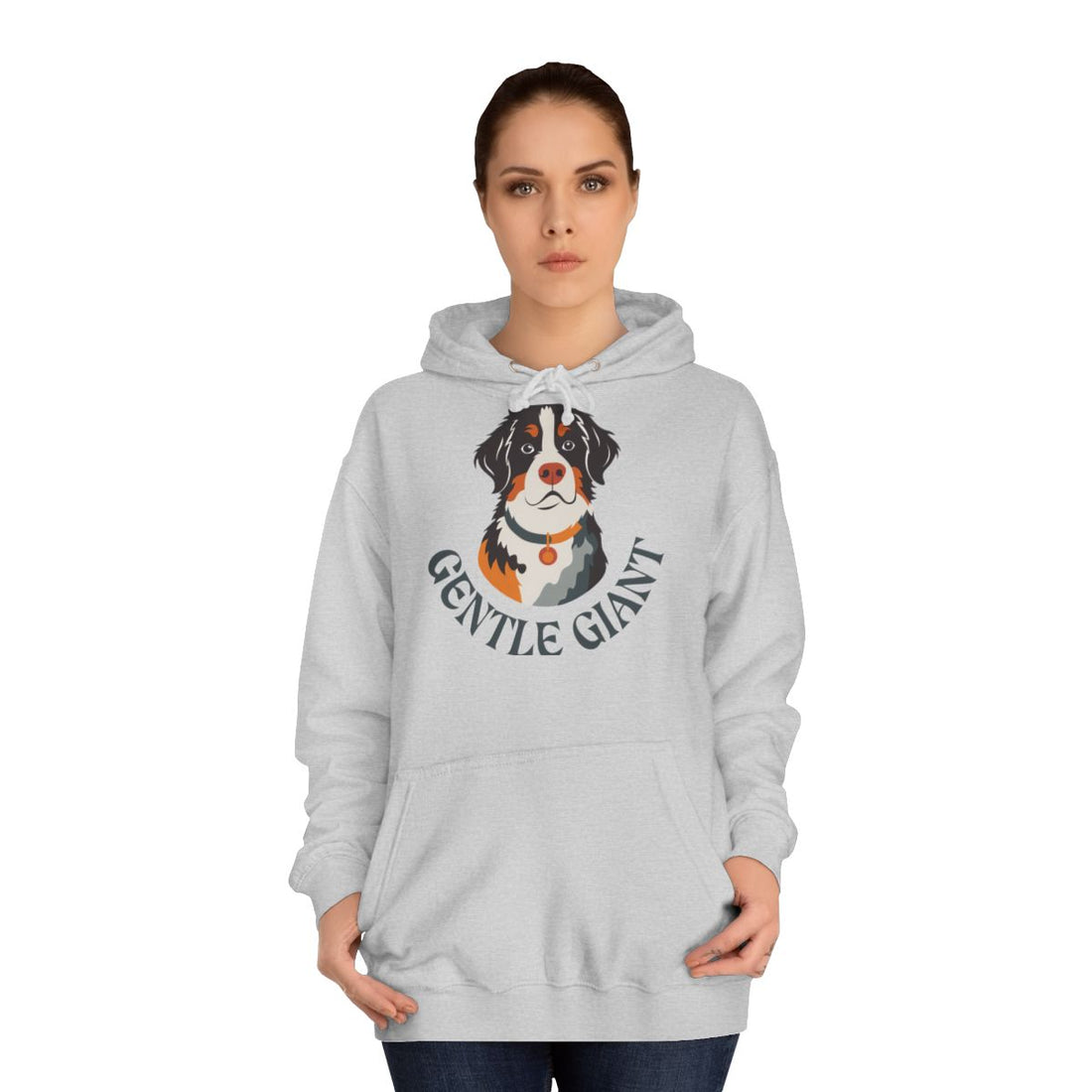 Heather Grey — Lifestyle | Bernese Mountain Dog — The Gentle Giant Hoodie