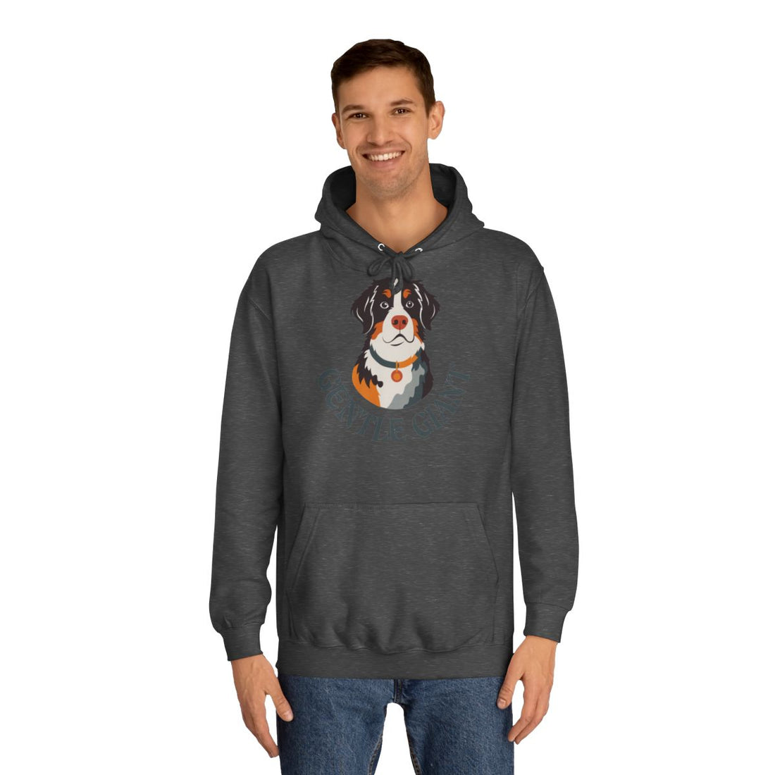Charcoal — Lifestyle | Bernese Mountain Dog — The Gentle Giant Hoodie