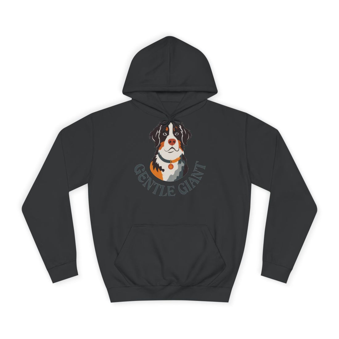 Jet Black — Front | Bernese Mountain Dog — The Gentle Giant Hoodie