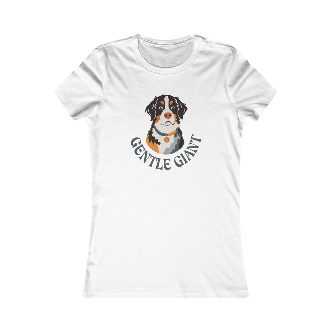 White — Front | Bernese Mountain Dog Women's Tee — The Gentle Giant