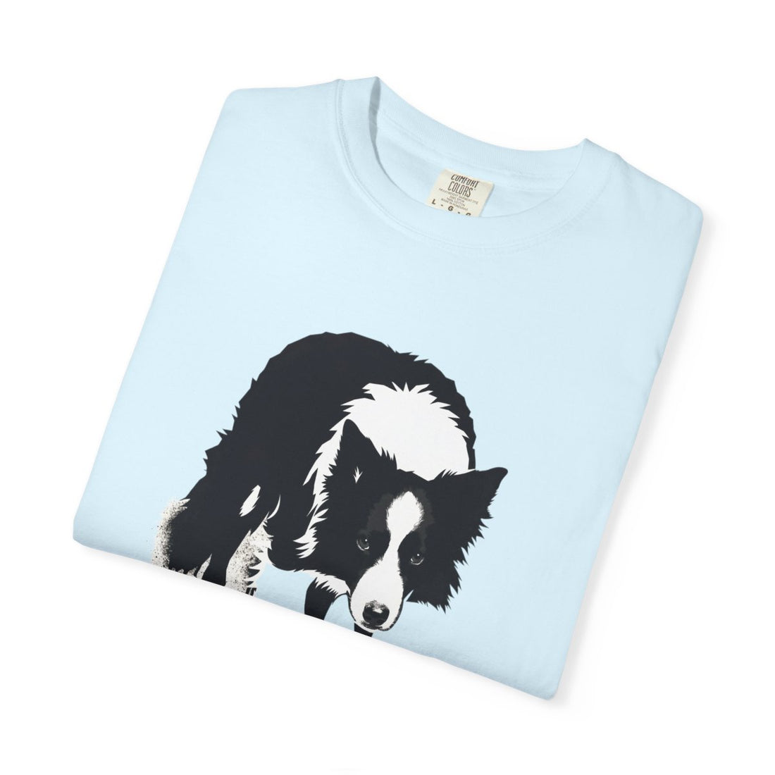 Chambray — Folded | Border Collie 'Supervisor' Garment-Dyed Tee