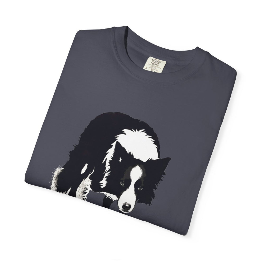 Navy — Folded | Border Collie 'Supervisor' Garment-Dyed Tee