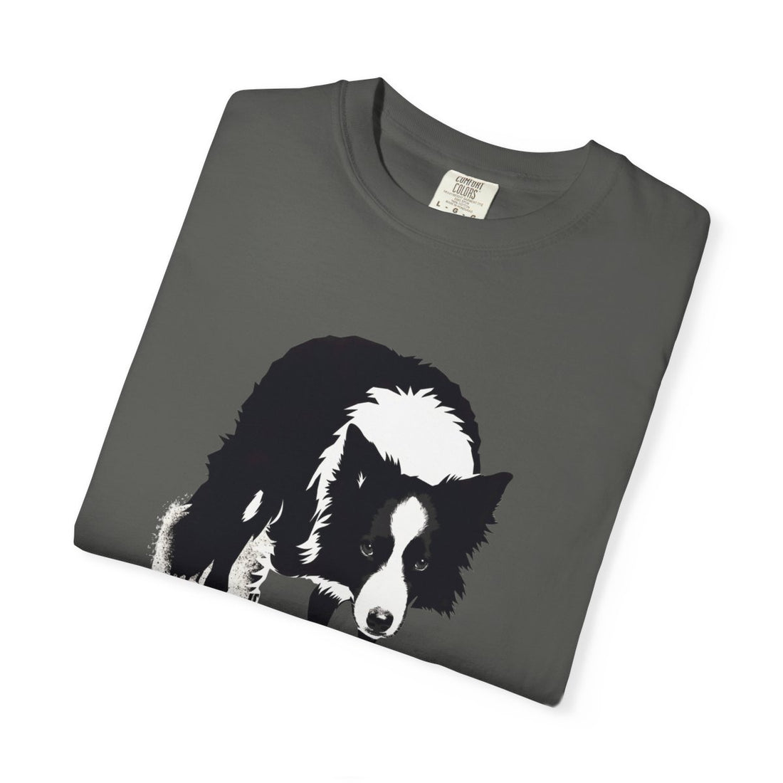 Pepper — Folded | Border Collie 'Supervisor' Garment-Dyed Tee