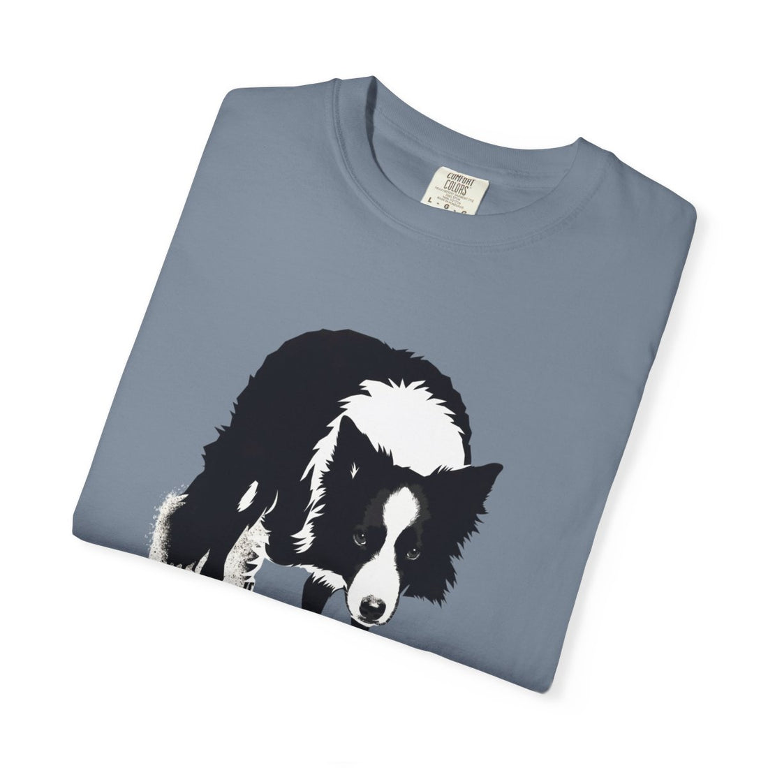 Blue Jean — Folded | Border Collie 'Supervisor' Garment-Dyed Tee