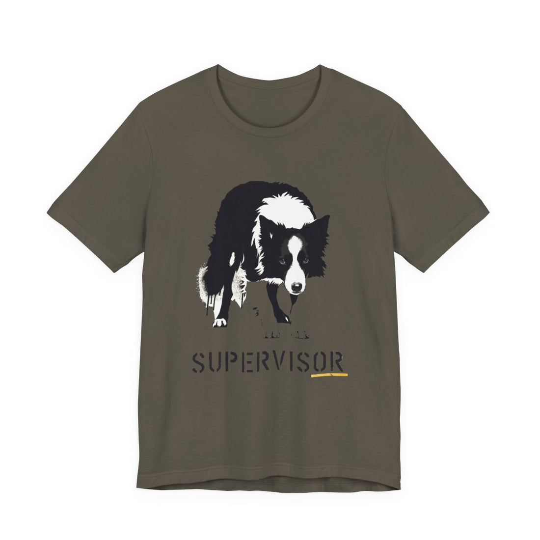 Army — Front | Border Collie 'Supervisor' Tee