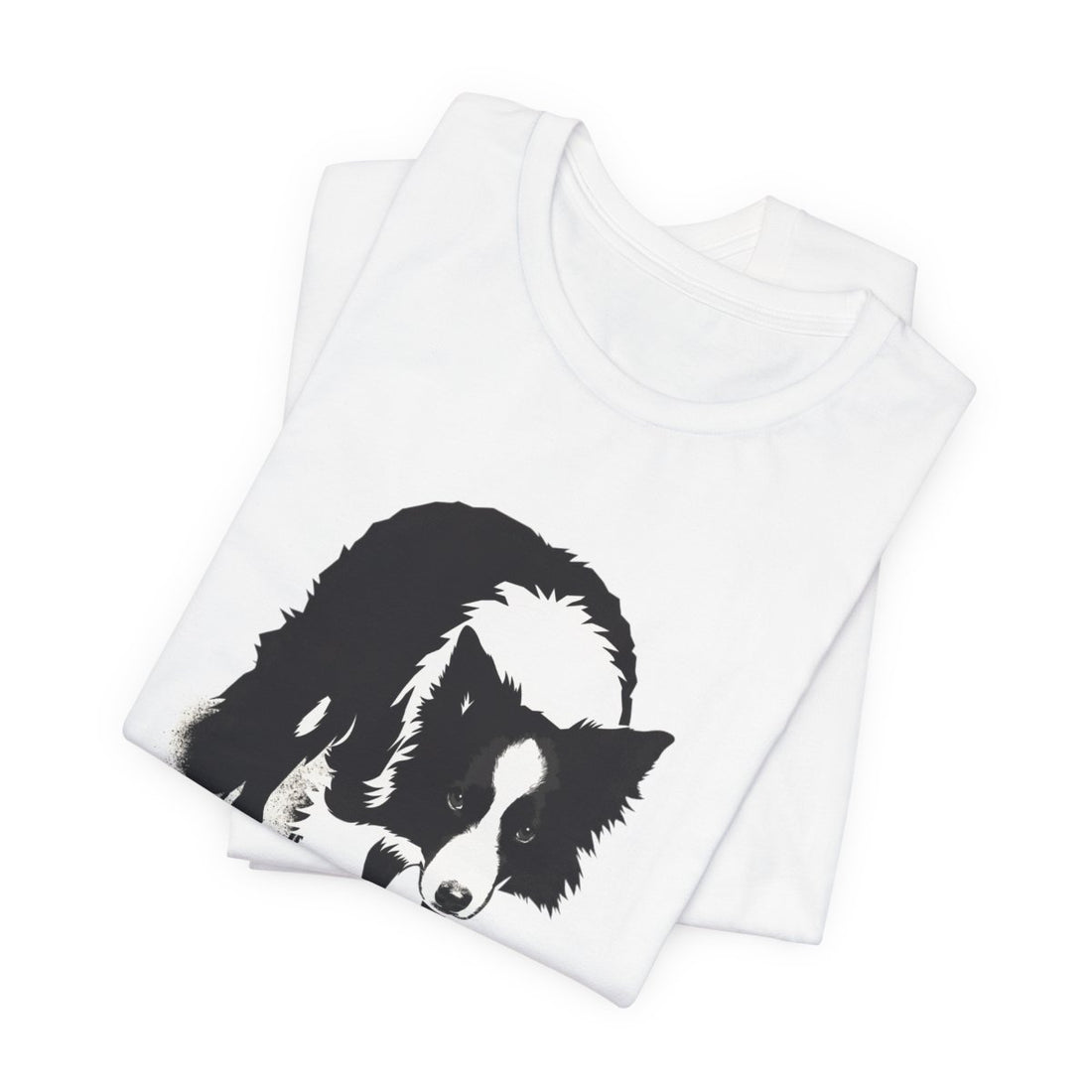 White — Folded | Border Collie 'Supervisor' Tee