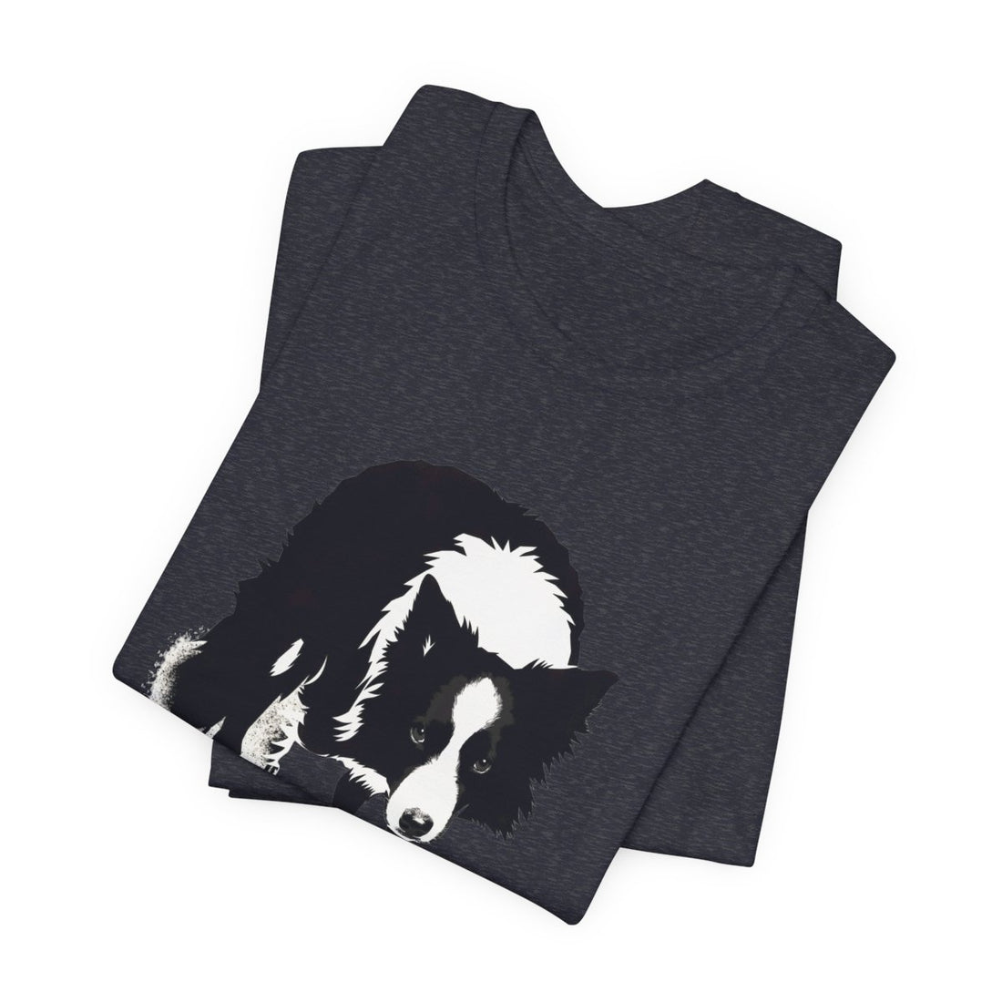 Heather Navy — Folded | Border Collie 'Supervisor' Tee