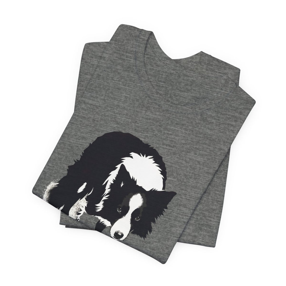 Deep Heather — Folded | Border Collie 'Supervisor' Tee