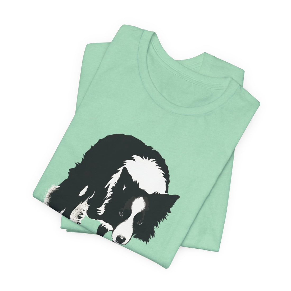 Heather Mint — Folded | Border Collie 'Supervisor' Tee