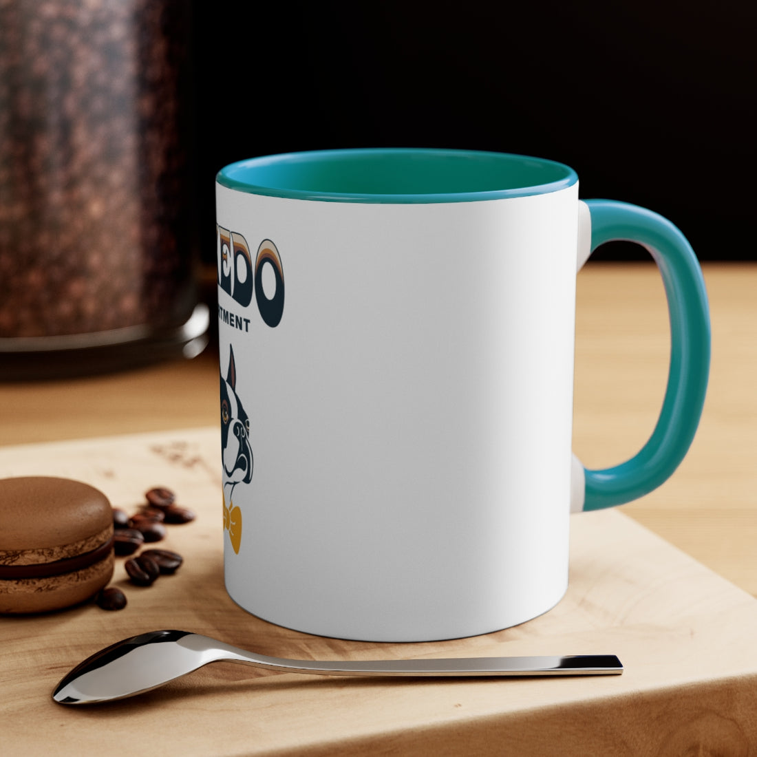 Green — Lifestyle | Boston Terrier Tuxedo Department Accent Mug