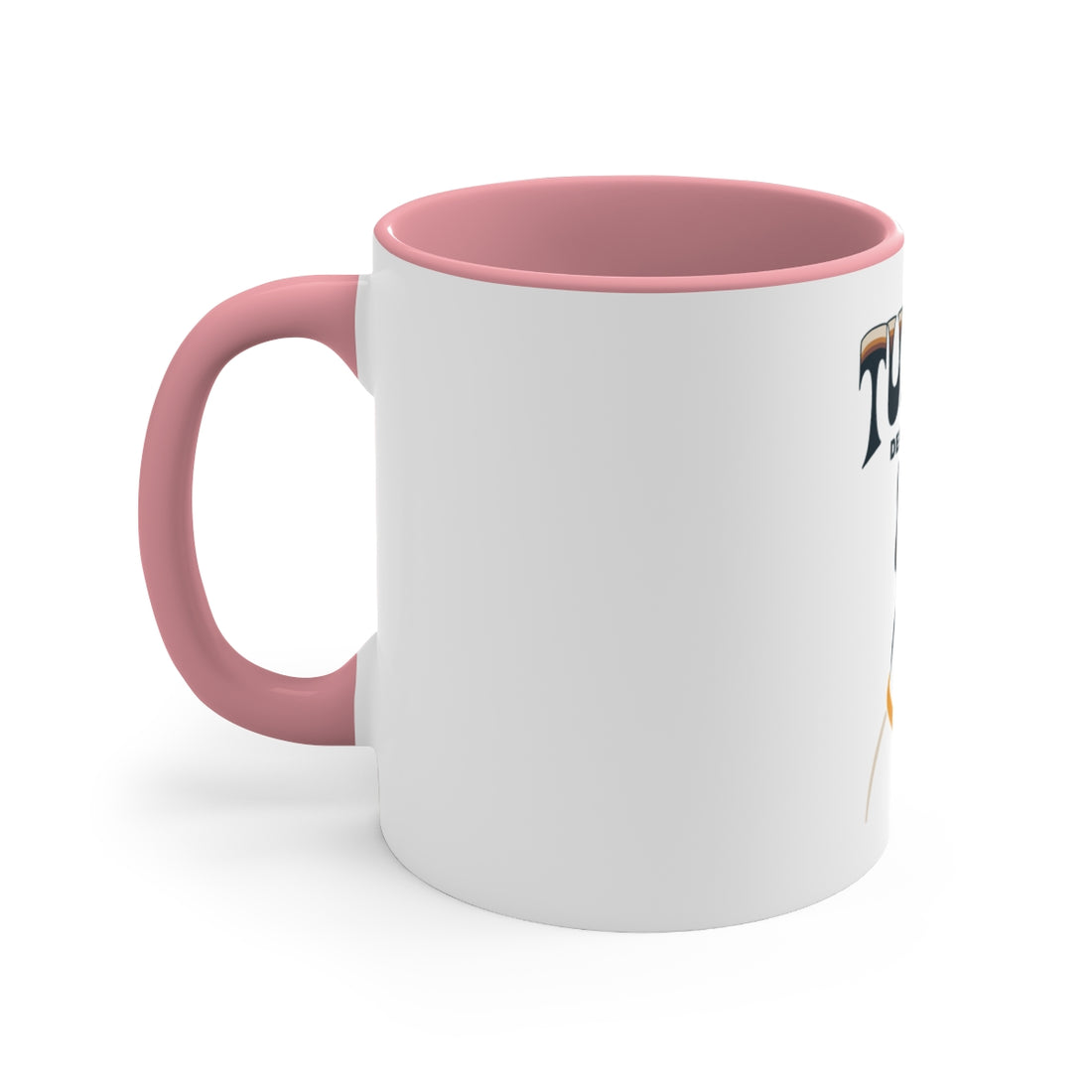 Pink — Left side | Boston Terrier Tuxedo Department Accent Mug