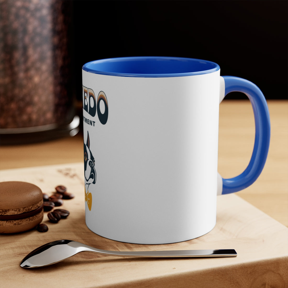 Blue — Lifestyle | Boston Terrier Tuxedo Department Accent Mug