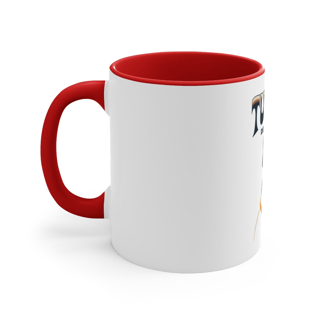 Red — Left side | Boston Terrier Tuxedo Department Accent Mug