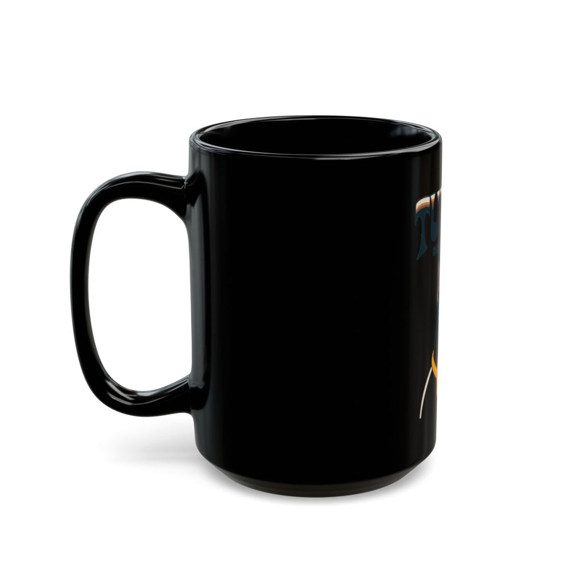 15oz — Left side | Boston Terrier Tuxedo Department Black Mug