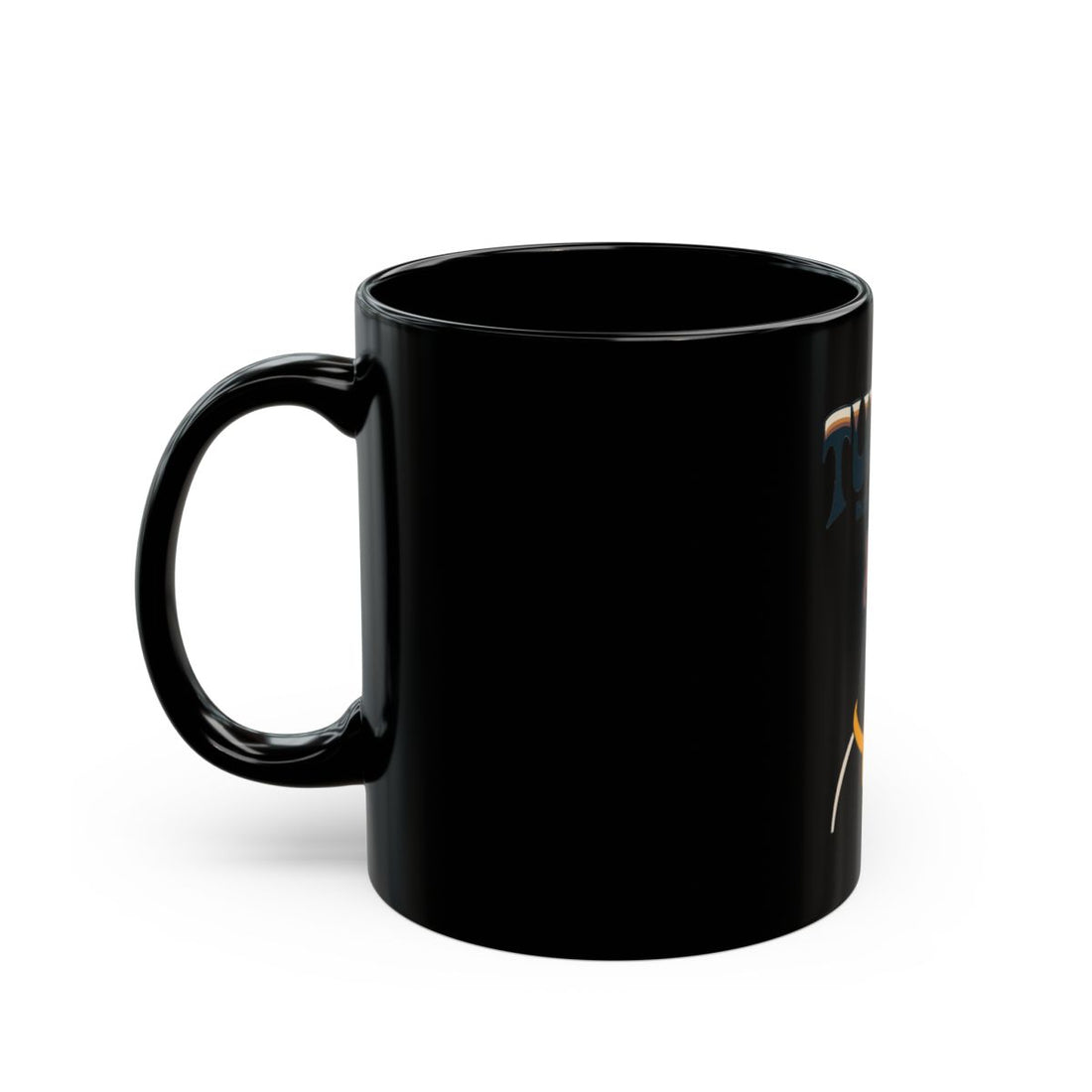 11oz — Left side | Boston Terrier Tuxedo Department Black Mug