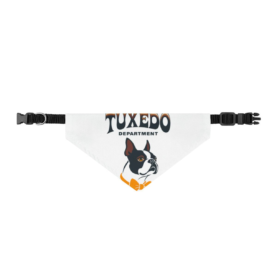 Boston Terrier Tuxedo Department Clip-On Bandana