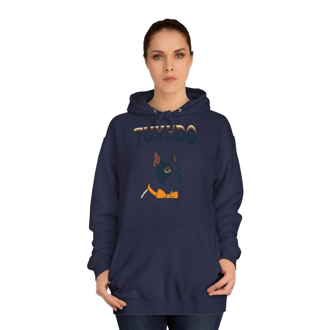 Oxford Navy — Lifestyle | Boston Terrier "Tuxedo Department" Hoodie
