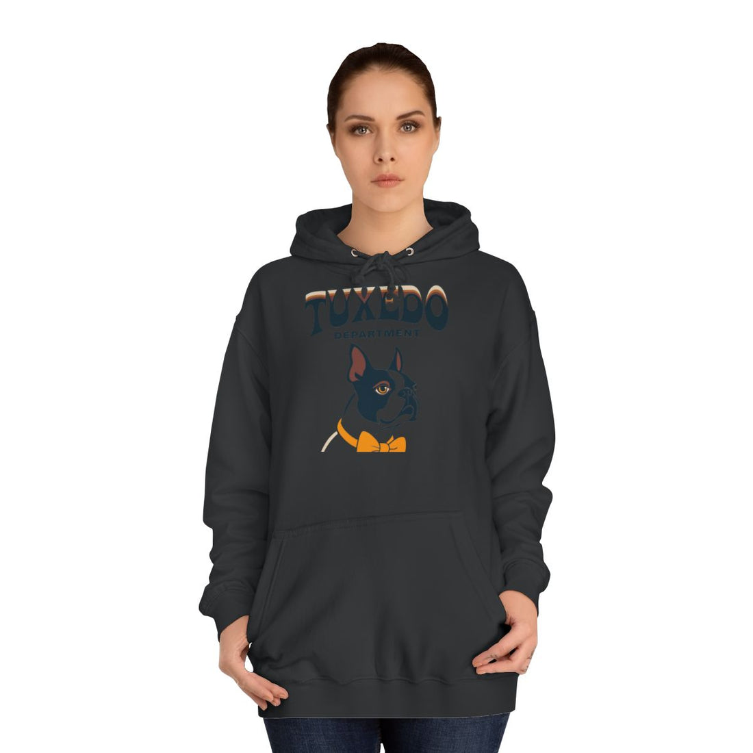 Jet Black — Lifestyle | Boston Terrier "Tuxedo Department" Hoodie